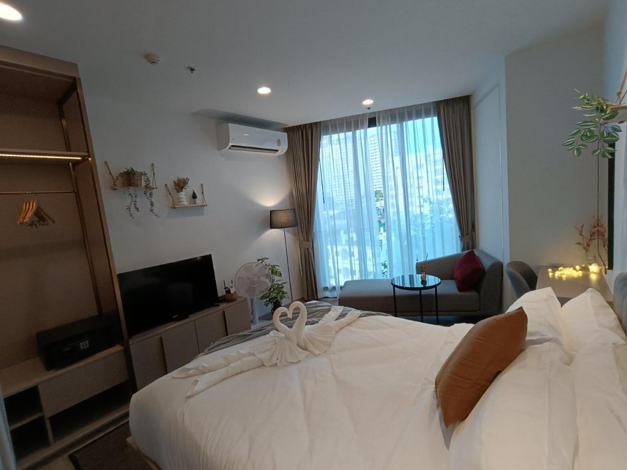 Downtown Chic Condo Rooftop Pool #En797 Pattaya Exterior foto